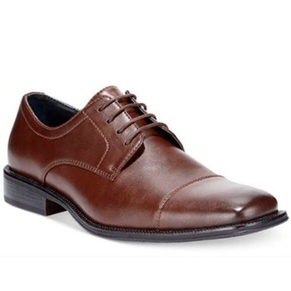 Alfani Adam Square Toe Brown Oxford Shoes Size 12M - Picture 1 of 14